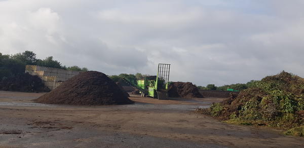 Das Bild zeigt den Kompostplatz in Oelsnitz